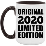4th Birthday Original 2020 Limited Edition - 15oz Accent Mug Black