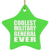 Coolest Military General Ever - Star Ornament