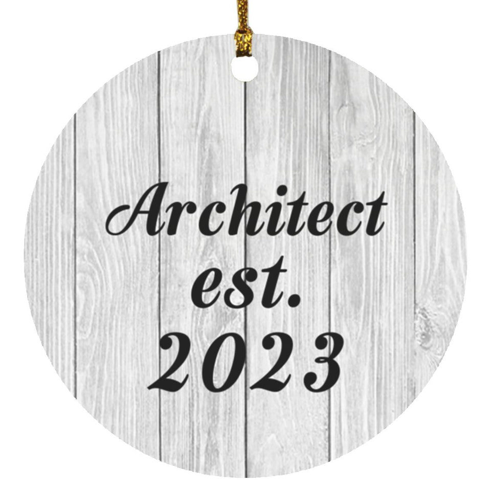 Architect Established Est. 2023 - Circle Ornament F