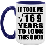 13th Birthday Took Square Root of 169 Years To Look Good - 15oz Accent Mug Purple