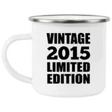 9th Birthday Vintage 2015 Limited Edition - 12oz Camping Mug