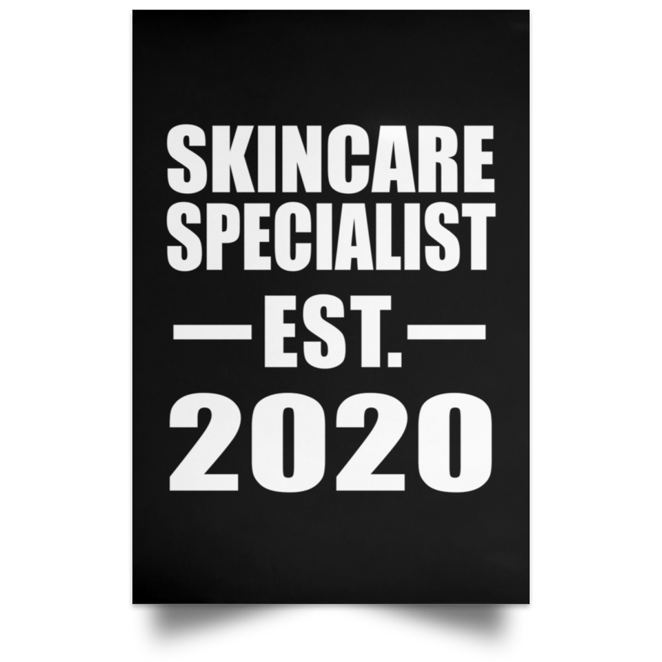 Skincare Specialist Established EST. 2020 - Poster Portrait