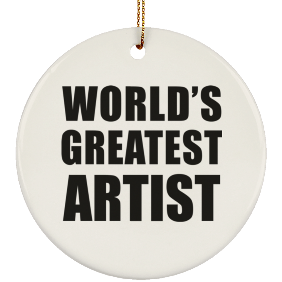 World's Greatest Artist - Circle Ornament