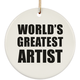 World's Greatest Artist - Circle Ornament