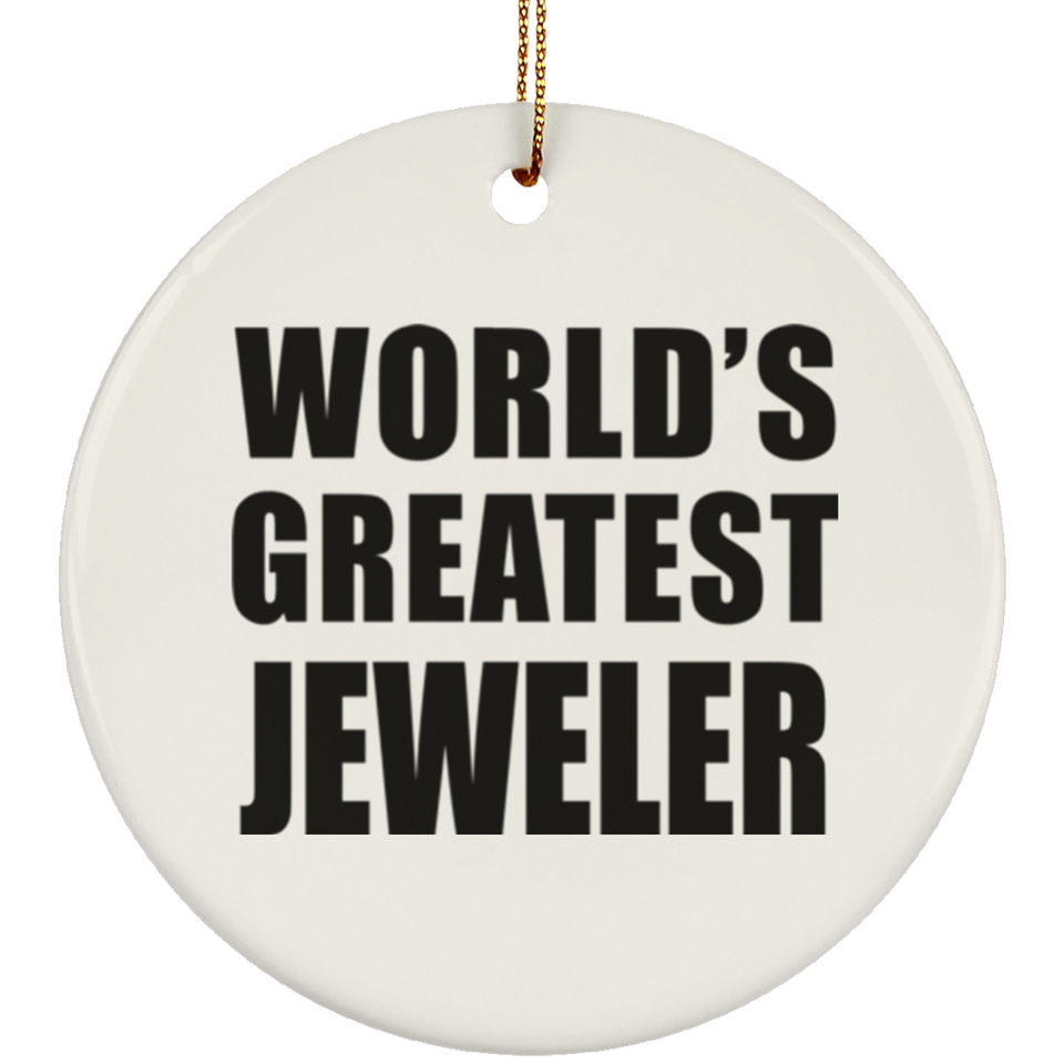 World's Greatest Jeweler - Circle Ornament