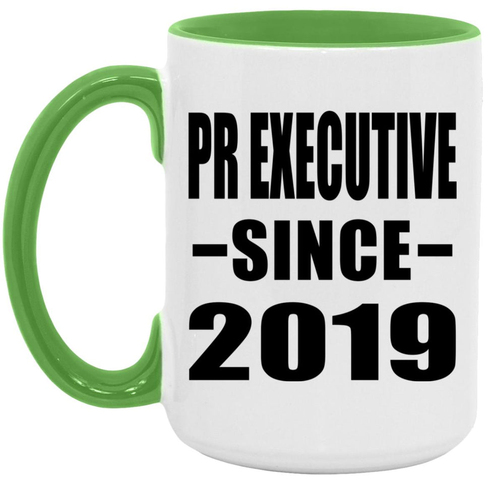 Pr Executive Since 2019 - 15oz Accent Mug Green