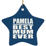 Pamela Best Mum Ever - Star Ornament