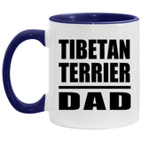 Tibetan Terrier Dad - 11oz Accent Mug Purple