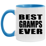 Best Gramps Ever - 11oz Accent Mug Blue