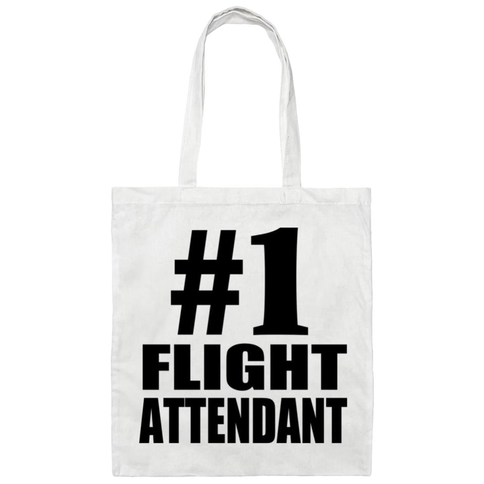 Number One #1 Flight Attendant - Tote Bag White
