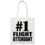 Number One #1 Flight Attendant - Tote Bag White