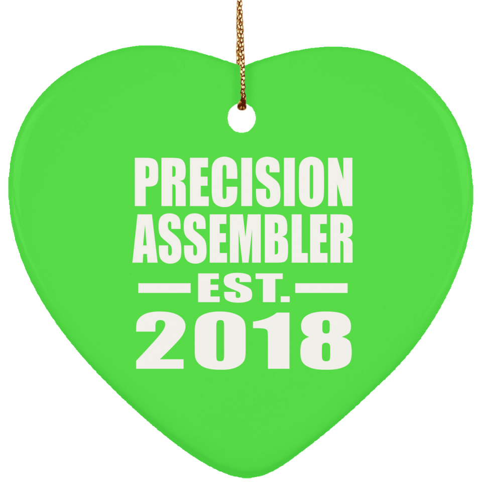 Precision Assembler Established EST. 2018 - Heart Ornament