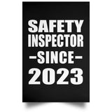 Safety Inspector Since 2023 - Poster Portrait