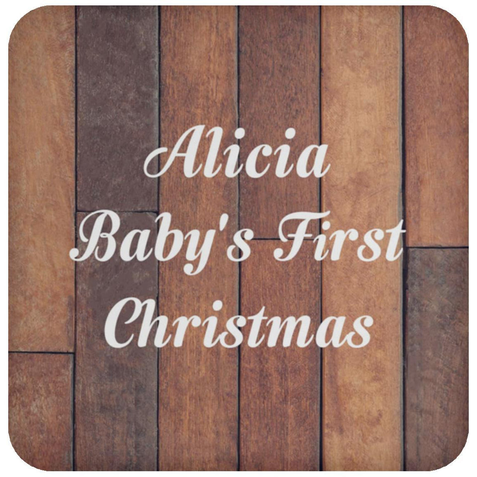 Alicia Baby's First Christmas - Drink Coaster E