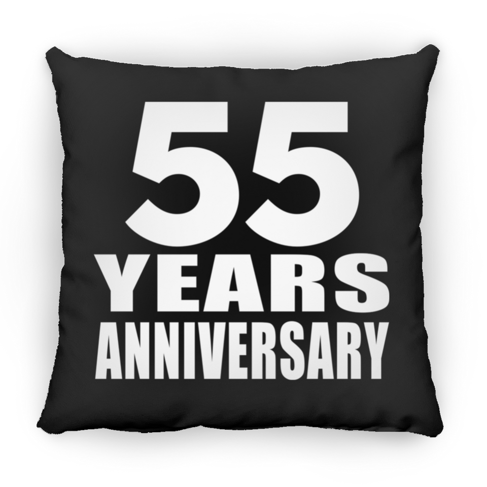 55th Anniversary 55 Years - Throw Pillow Black