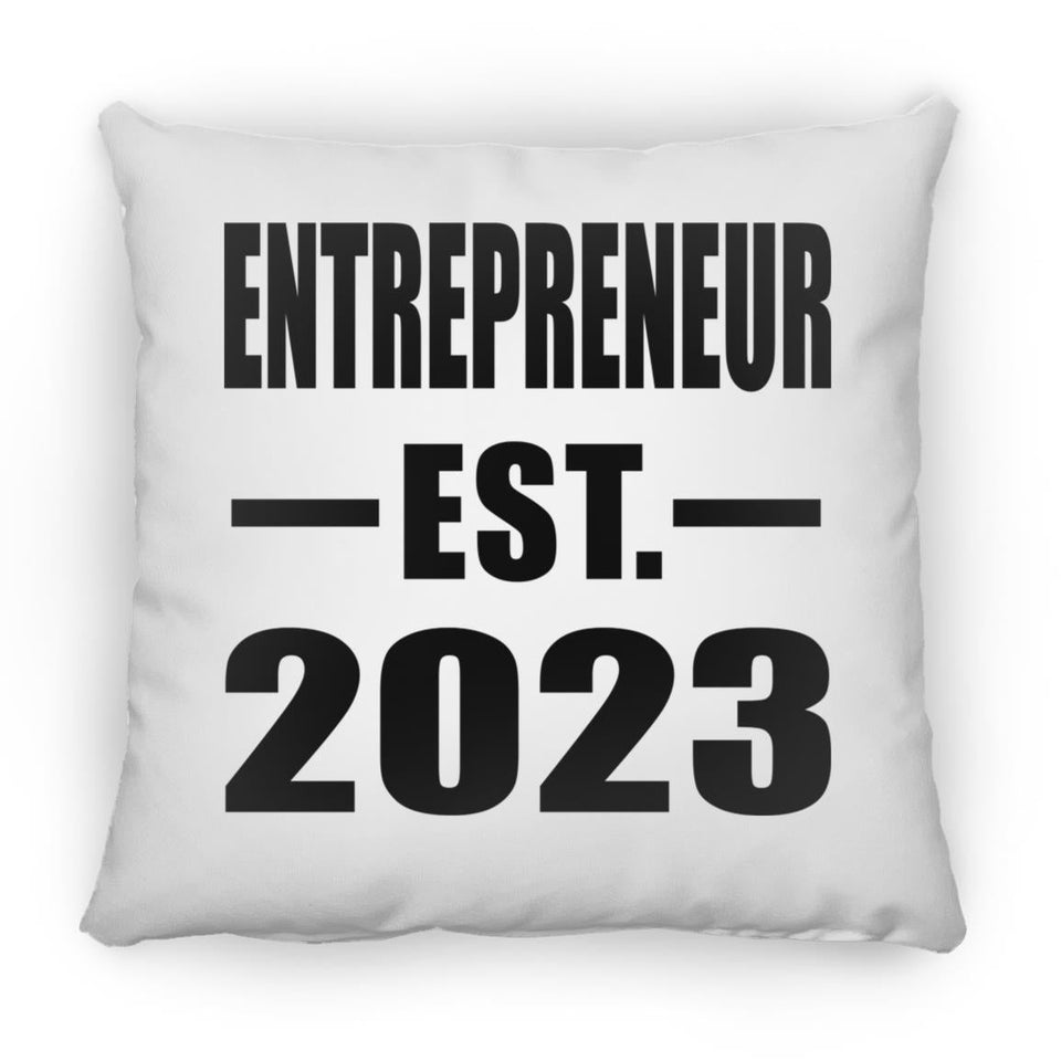 Entrepreneur Established EST. 2023 - Throw Pillow