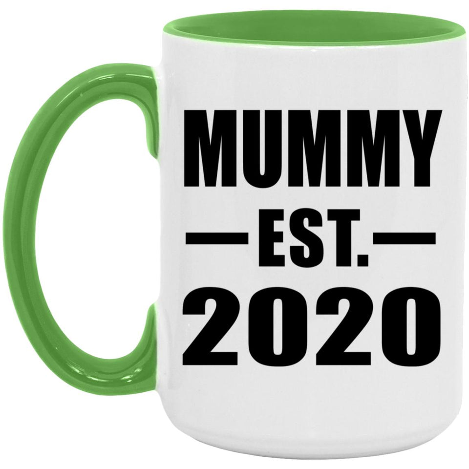 Mummy Established EST. 2020 - 15oz Accent Mug Green