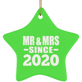 4th Anniversary Mr & Mrs Since 2020 - Star Ornament