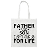 Father and Son, Best Friends For Life - Tote Bag White