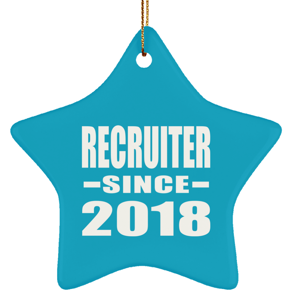 Recruiter Since 2018 - Star Ornament