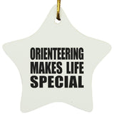 Orienteering Makes Life Special - Star Ornament
