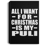 All I Want For Christmas Is My Puli - Canvas Portrait