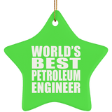 World's Best Petroleum Engineer - Star Ornament