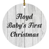 Floyd Baby's First Christmas - Circle Ornament F