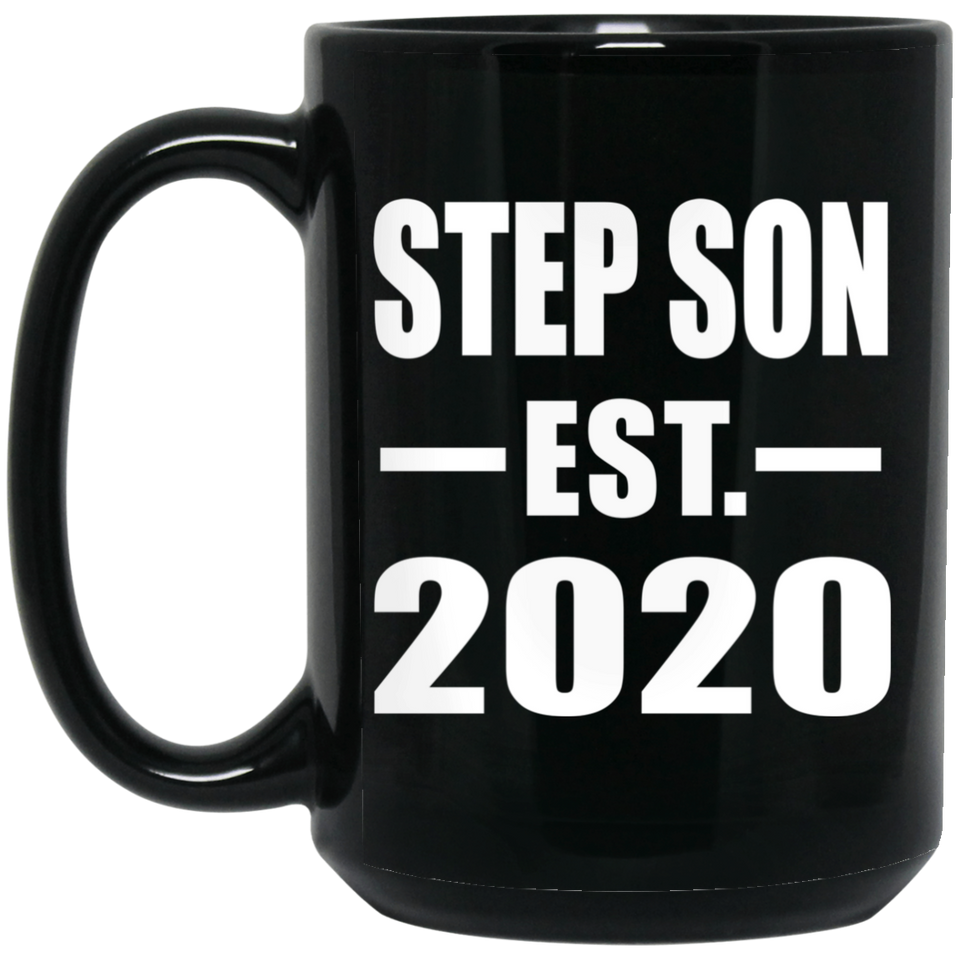 Step Son Established EST. 2020 - 15oz Coffee Mug Black