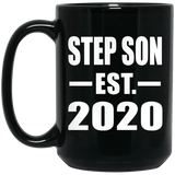 Step Son Established EST. 2020 - 15oz Coffee Mug Black