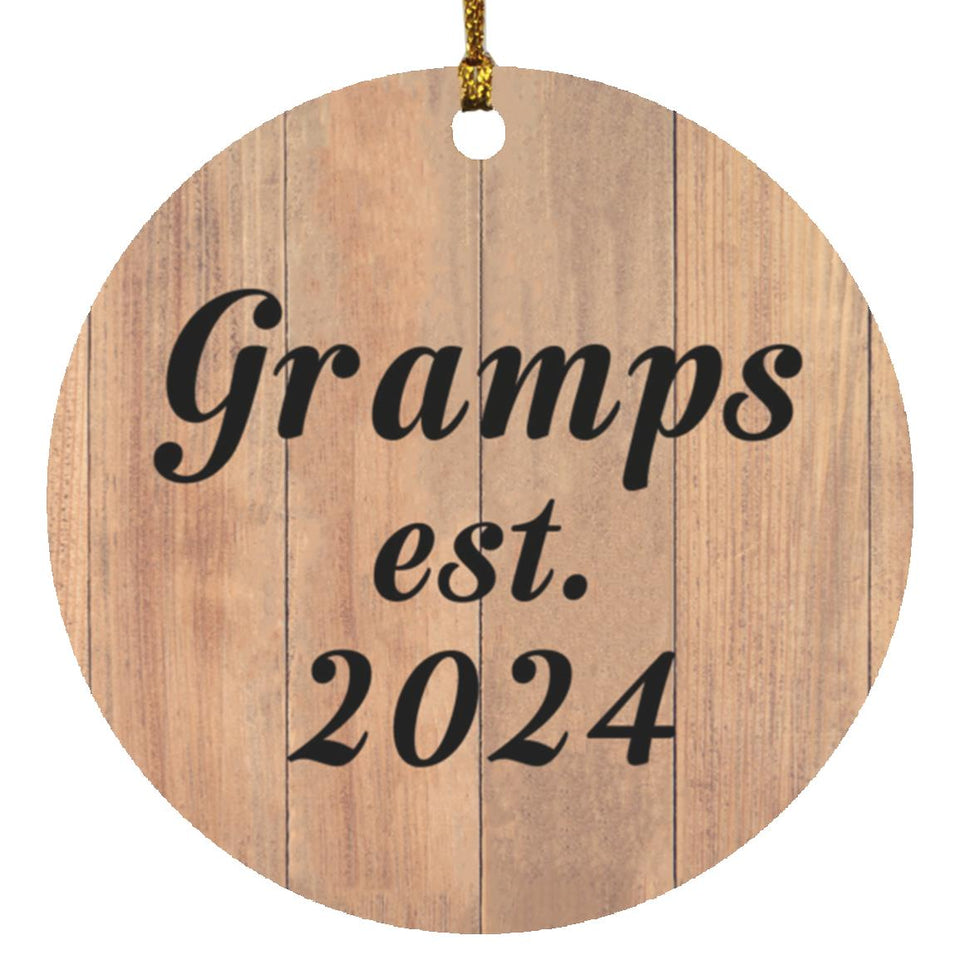 Gramps Established EST. 2024 - Circle Ornament C
