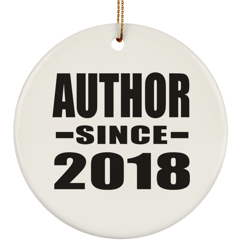 Author Since 2018 - Circle Ornament
