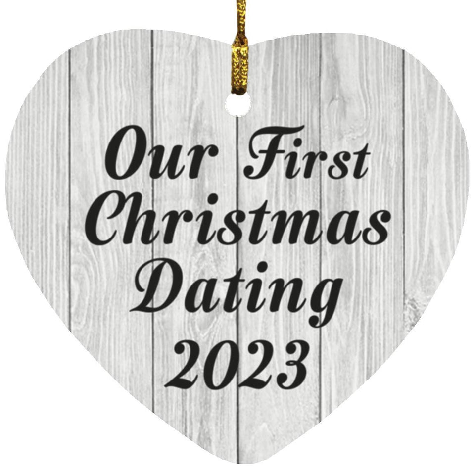 Our First Christmas Dating 2023 - Heart Ornament F
