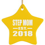 Step Mom Established EST. 2018 - Star Ornament