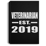 Veterinarian Established EST. 2019 - Canvas Portrait