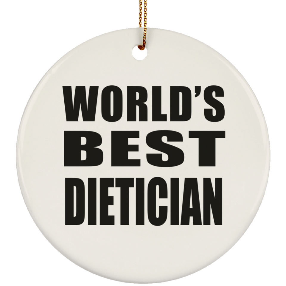 World's Best Dietician - Circle Ornament