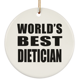 World's Best Dietician - Circle Ornament