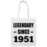 73rd Birthday Legendary Since 1951 - Tote Bag White
