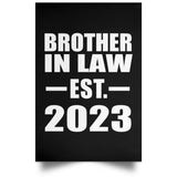 Brother In Law Established EST. 2023 - Poster Portrait