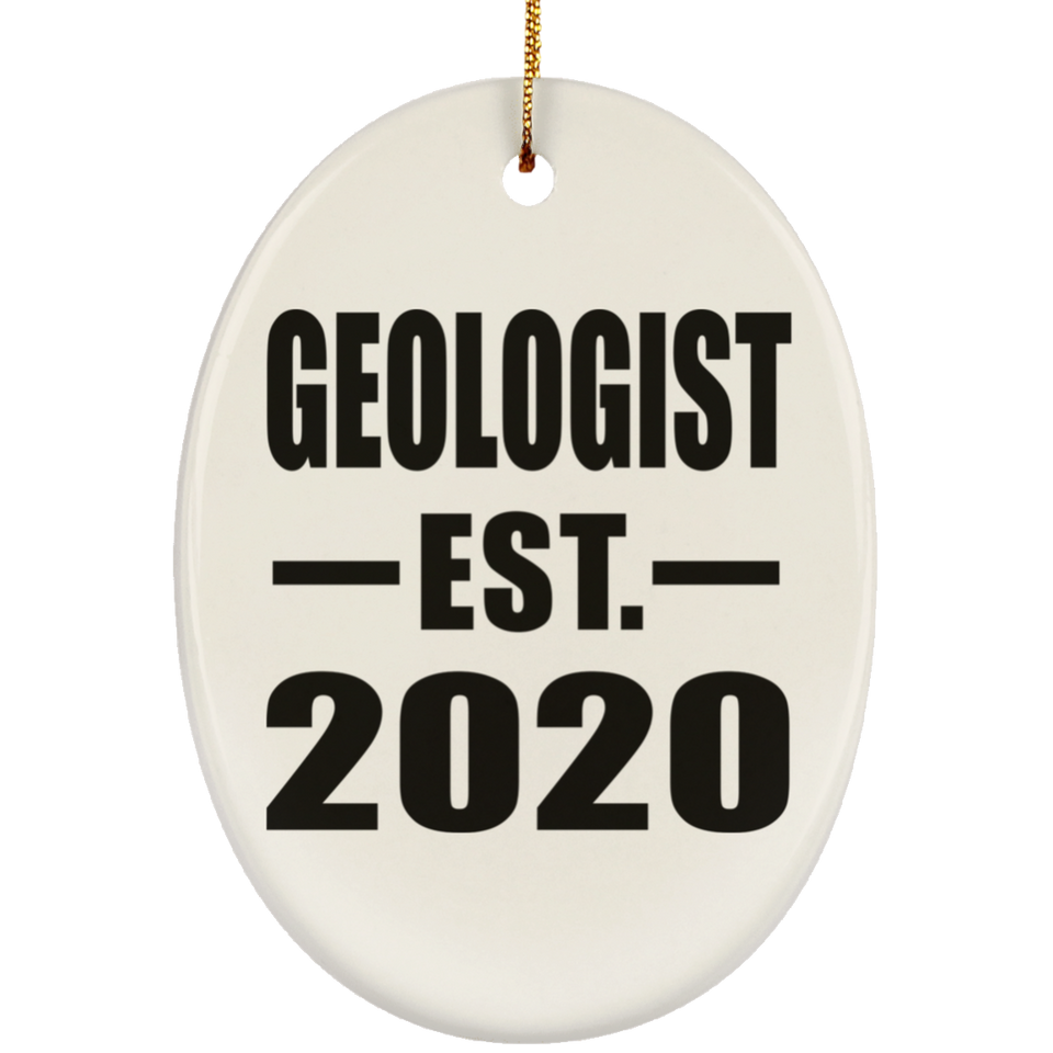 Geologist Established EST. 2020 - Oval Ornament