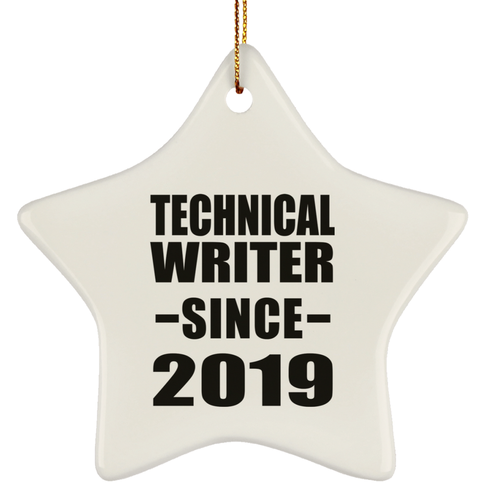 Technical Writer Since 2019 - Star Ornament
