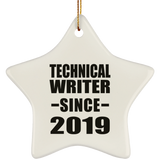 Technical Writer Since 2019 - Star Ornament