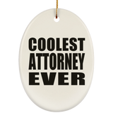 Coolest Attorney Ever - Oval Ornament