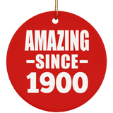 124th Birthday Amazing Since 1900 - Circle Ornament