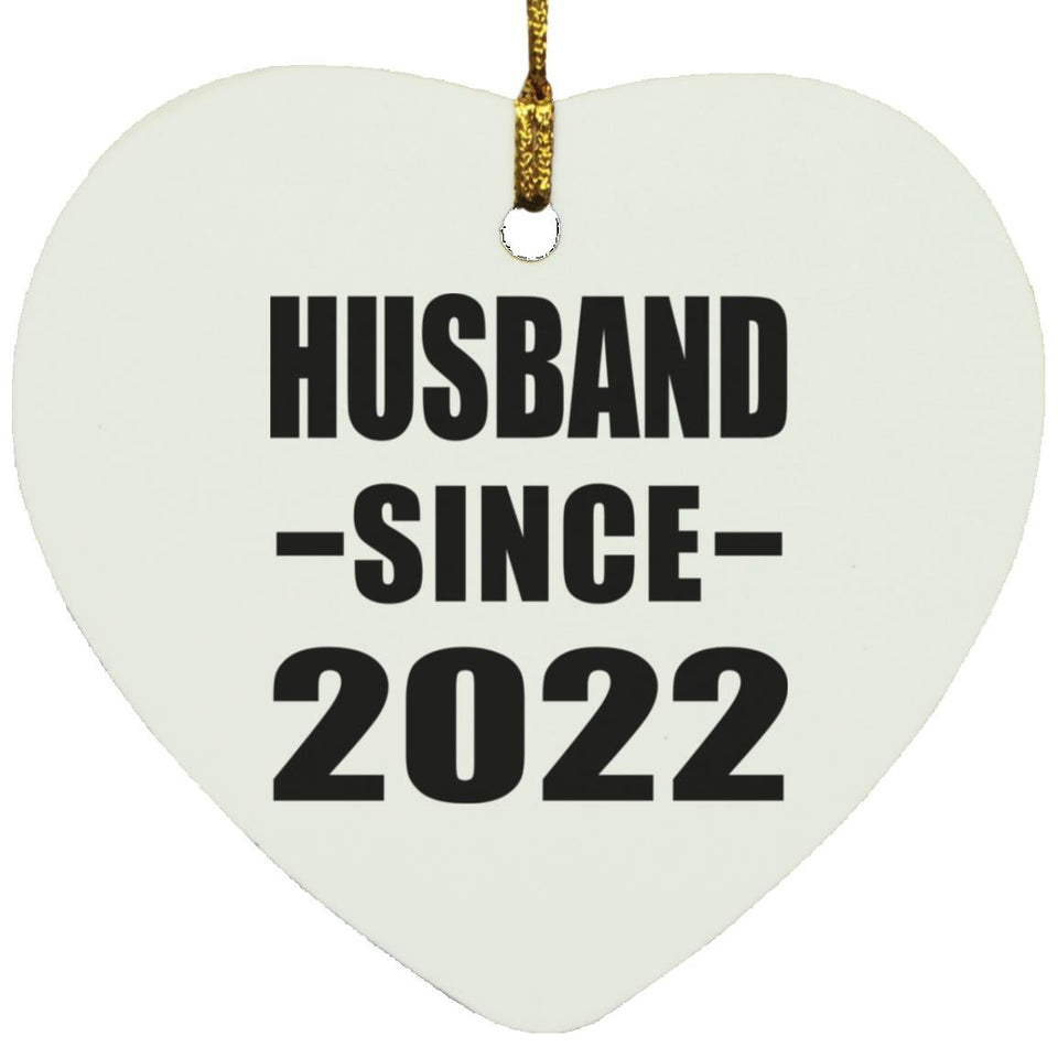 Husband Since 2022 - Heart Ornament