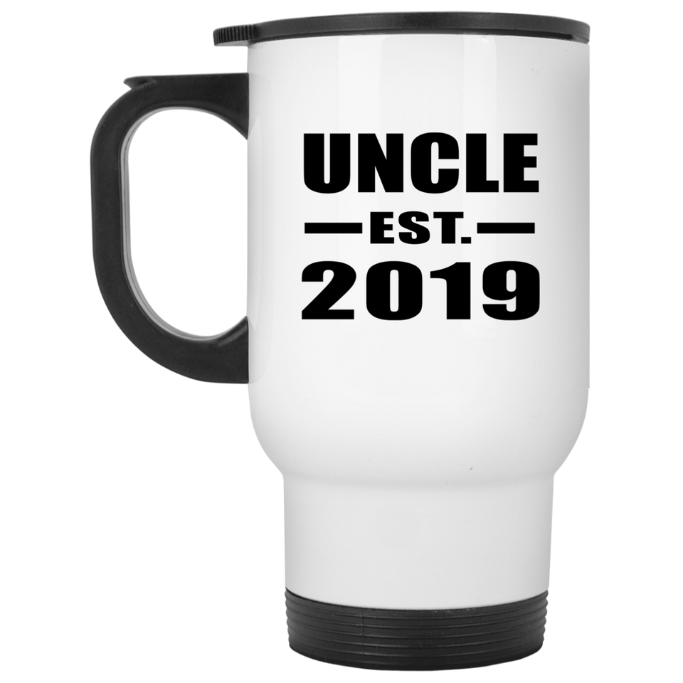 Uncle Established EST. 2019 - White Travel Mug