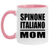 Spinone Italiano Mom - 11oz Accent Mug Pink