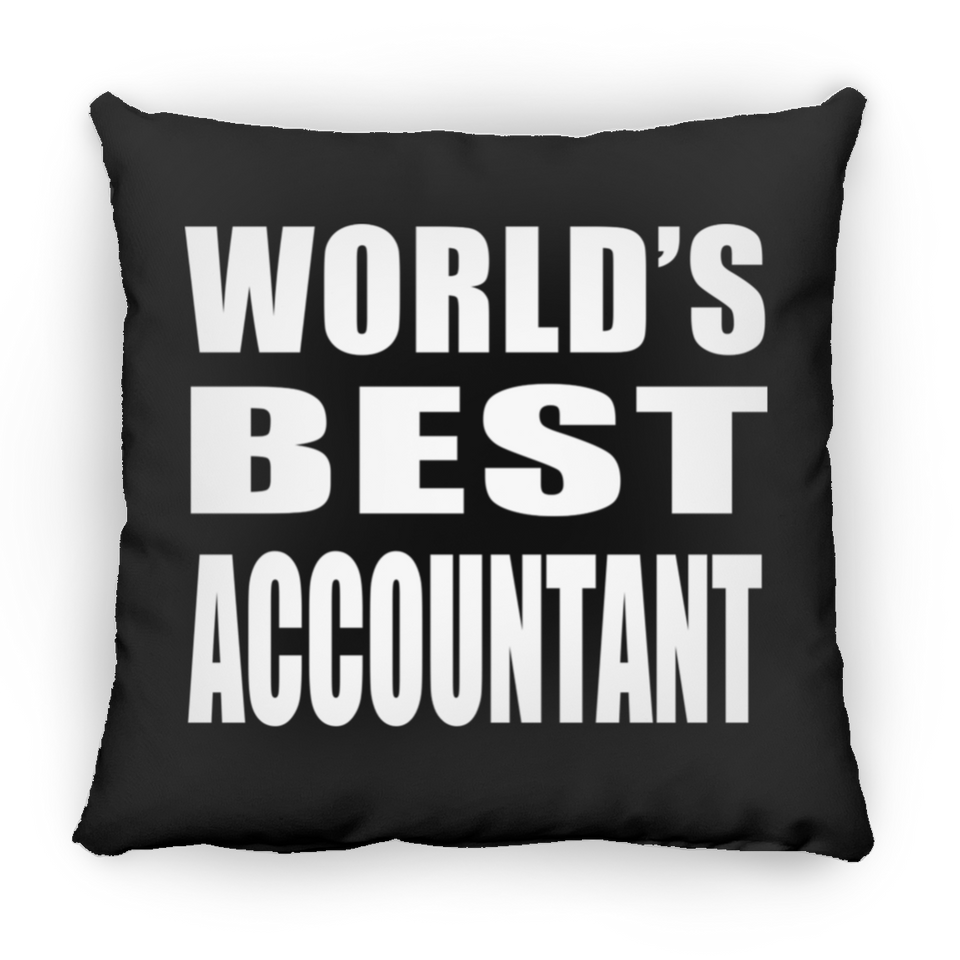 World's Best Accountant - Throw Pillow Black