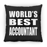 World's Best Accountant - Throw Pillow Black