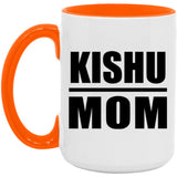 Kishu Mom - 15oz Accent Mug Orange